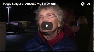 Peggy Seeger at Arctic30 Vigil in Oxford